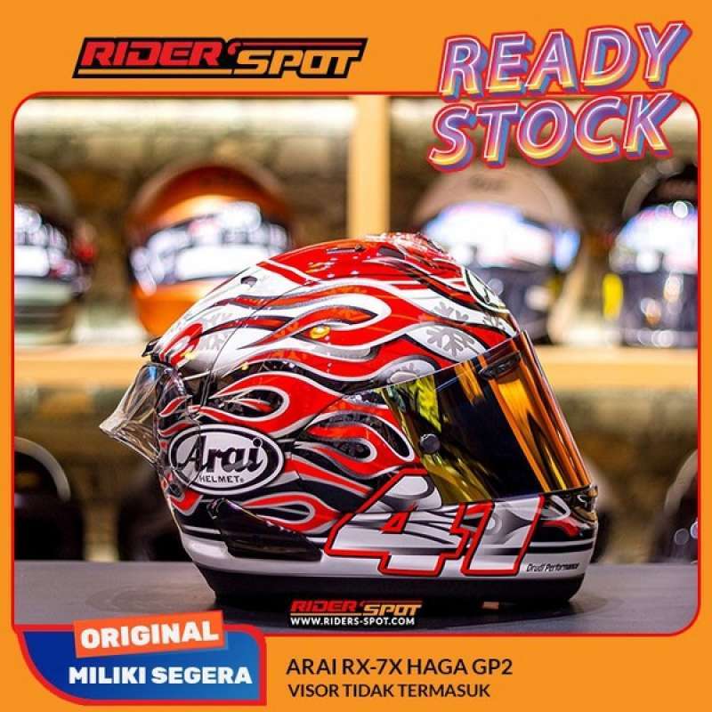 Jual Helm Motor Arai Rx-7X Haga Gp Red 