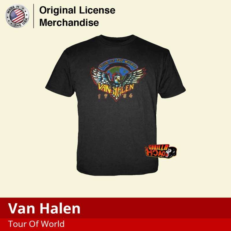Jual VAN HALEN Tour Of World Kaos Band 