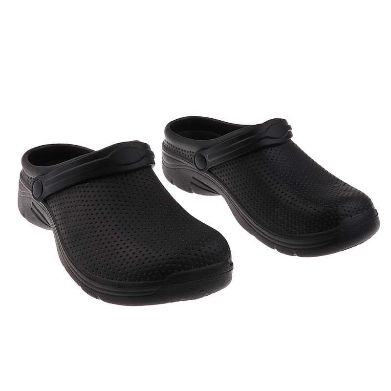 black closed toe work shoes
