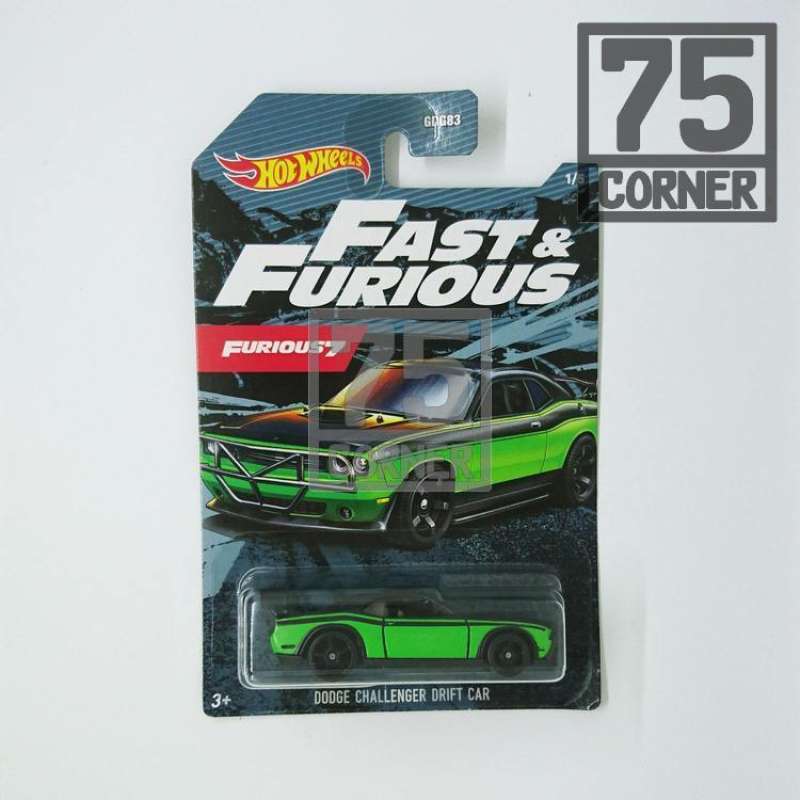 Jual Hot Wheels Fast Furious 7 Dodge Challenger Drift Car Diecast