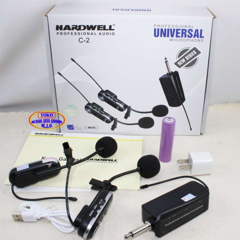 Jual Mic Wireless Hardwell C-2 Original Clip On Jepit Wireles
