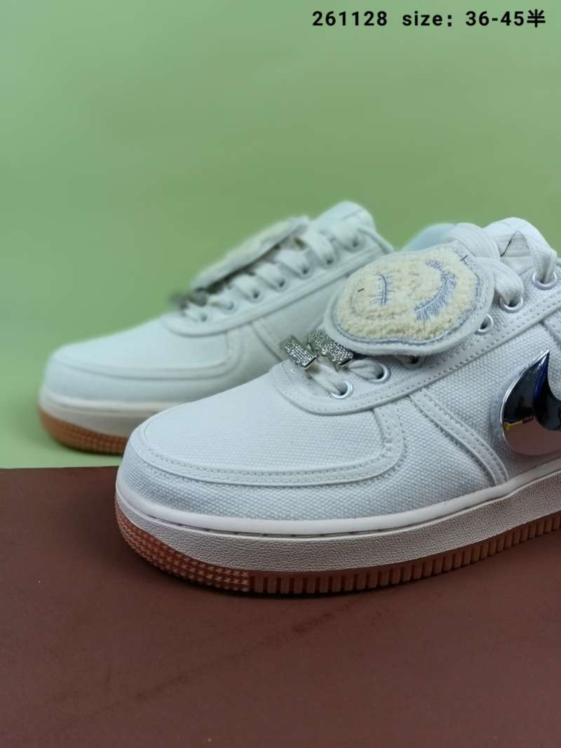 travis scott white af1