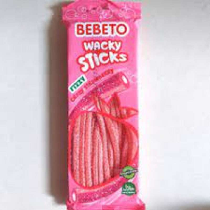 Jual Bebeto Wacky Sticks Crazy Strawberry 180gr Di Seller Hokky