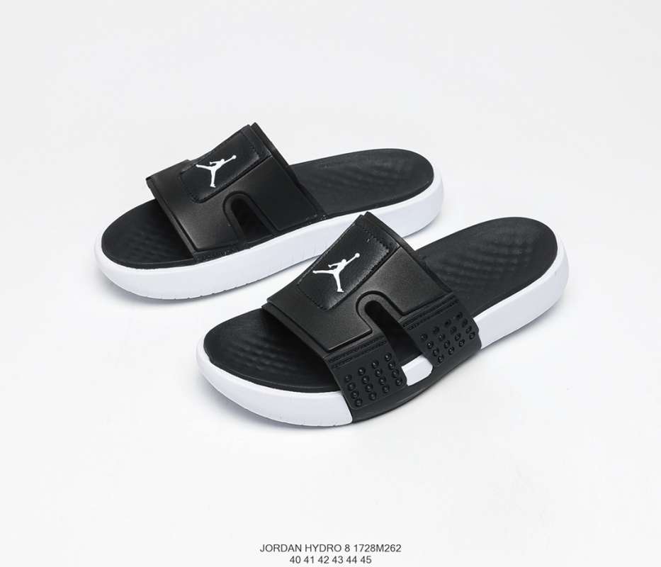 jordan hydro 8 black and white