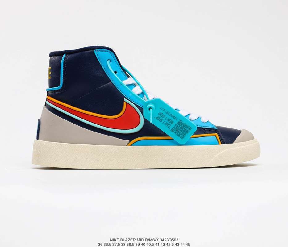 Jual Men's women's shoes NIKE NK Blazer Mid 77 infinite white orange blue  3423q503 di Seller Luo Chengzhi - China | Blibli