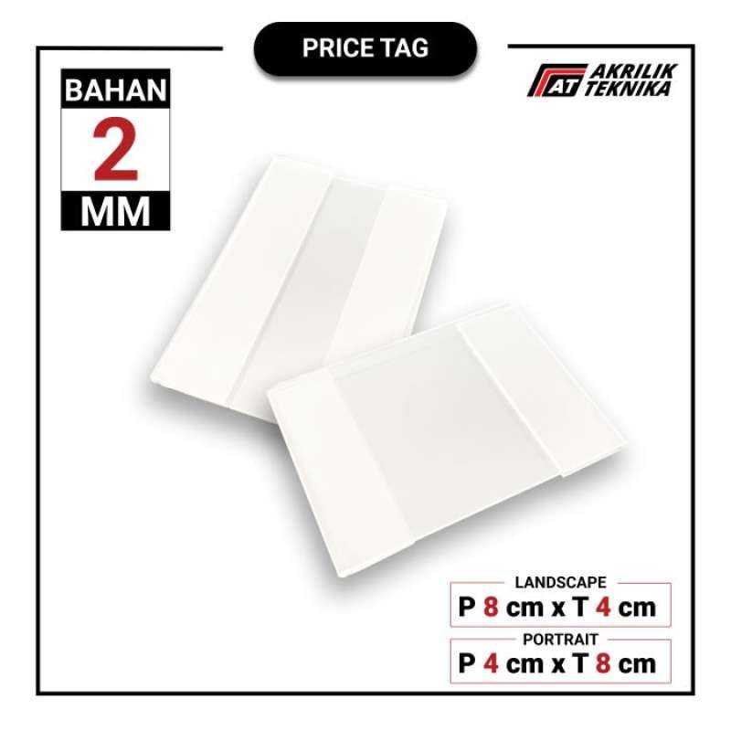 Promo Unik PRICE TAG NAME TAG LABEL HARGA AKRILIK ACRYLIC ...