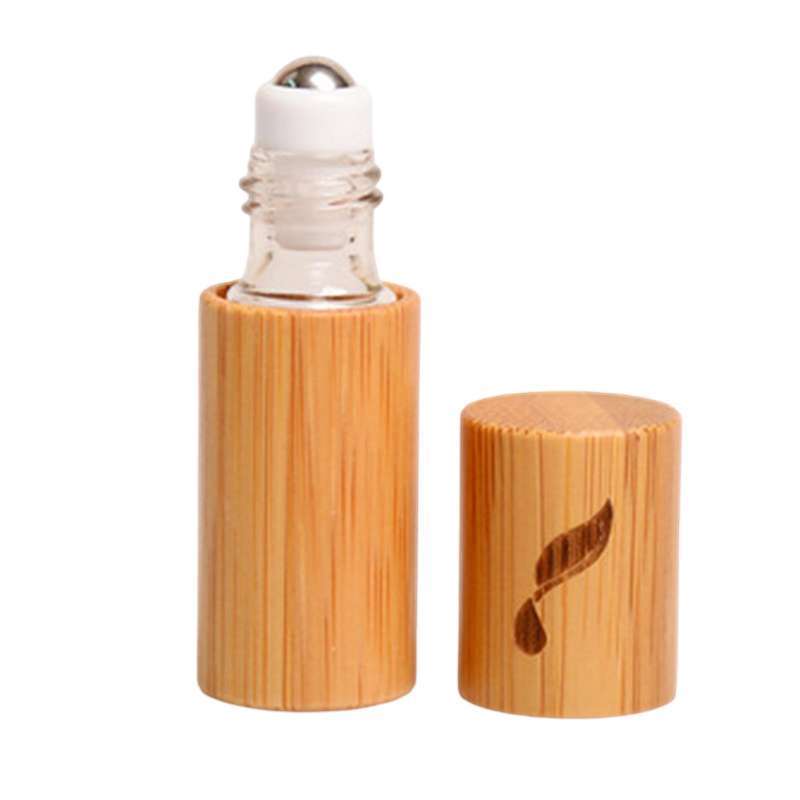 Promo 5ml Bamboo Empty Essential Oil Roller Bottles No Leak ...