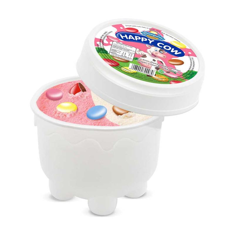 Jual Campina Happycow Strawberry Vanilla Cup Ice Cream 85 Ml Online Oktober 2020 Blibli Com