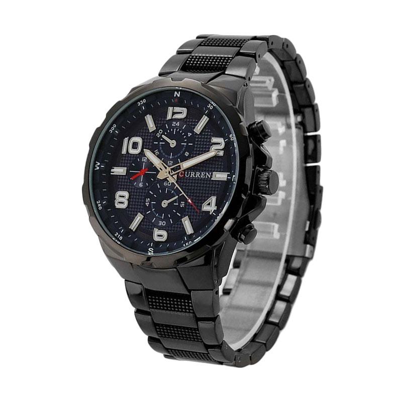 Jual Curren Jam Tangan Pria 8276 Hitam Hitam di Seller Mall