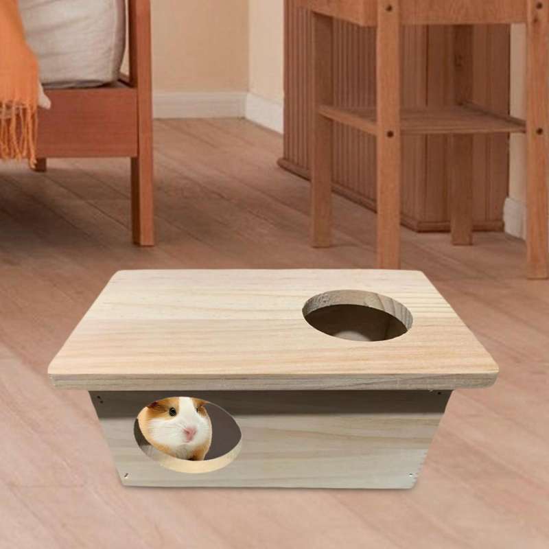 Promo Hamster Wooden House Cage Accessories for Small Animals Guinea Pig  Style A Diskon 17% di Seller Homyl - China | Blibli