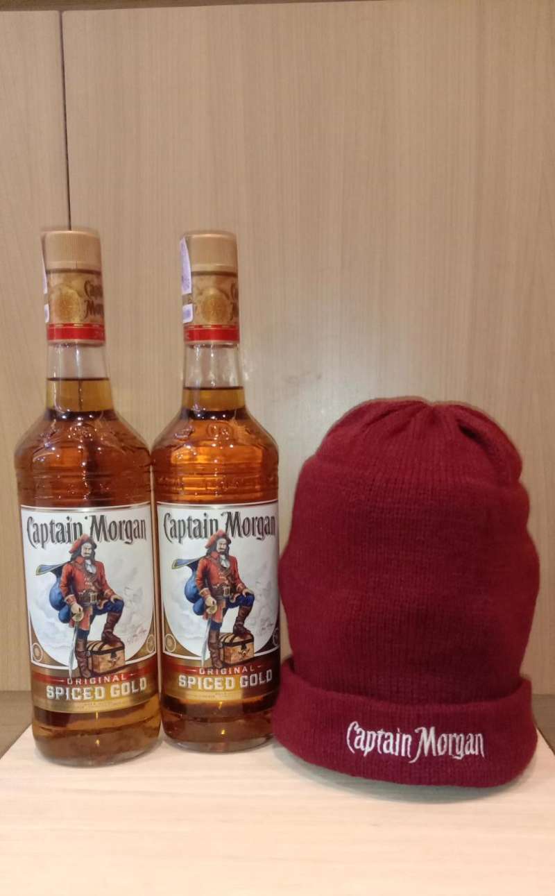 Jual PROMO 2btl Captain Morgan Gold Ori 