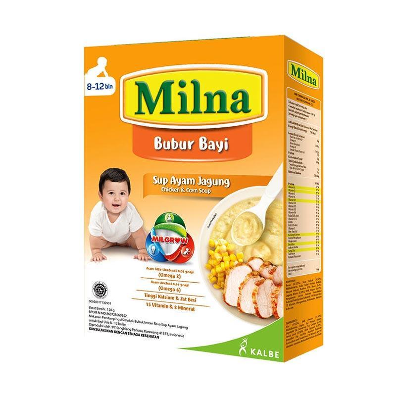 Jual Bandung Milna Bubur Bayi Sup Ayam Jagung 8 12 Bulan 120 G Online September 2020 Blibli Com