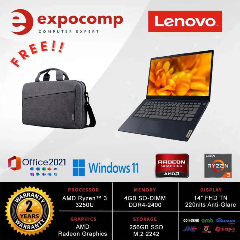 LENOVO Ideapad Slim IP 3-14ADA05 UYID ABYSS BLUE AMD RYZEN 3-3250U