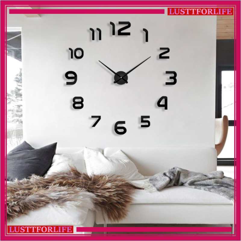 Jual 3D Giant Clock Jam Dinding Tempel 