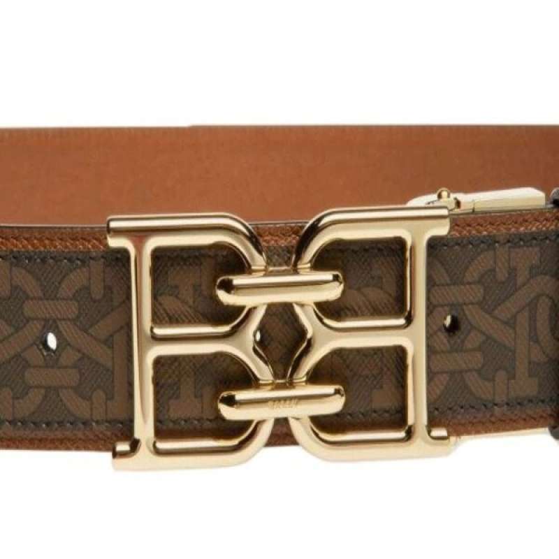 Promo Bally B Chain Leather Belt 