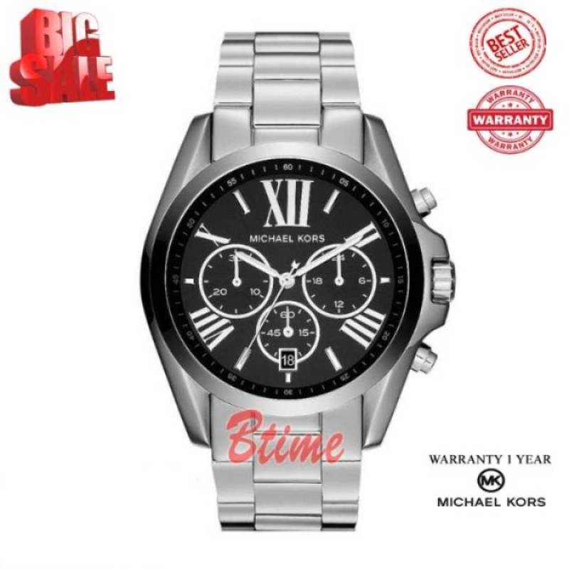 MK 5705 Quartz Stainless Black Dial Jam 