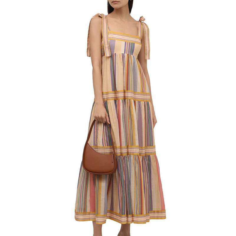 Promo Zimmermann Mae Tie Shoulder Dress 