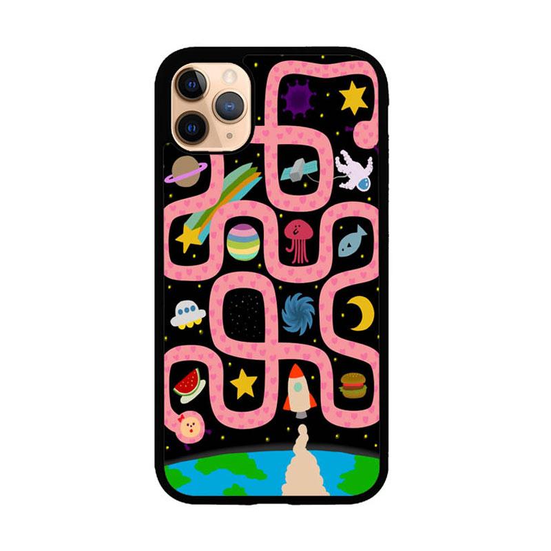 Casing Custom Hardcase Iphone 11 Pro Max Icon Comics Planet Wallpaper L0640 Case Cover
