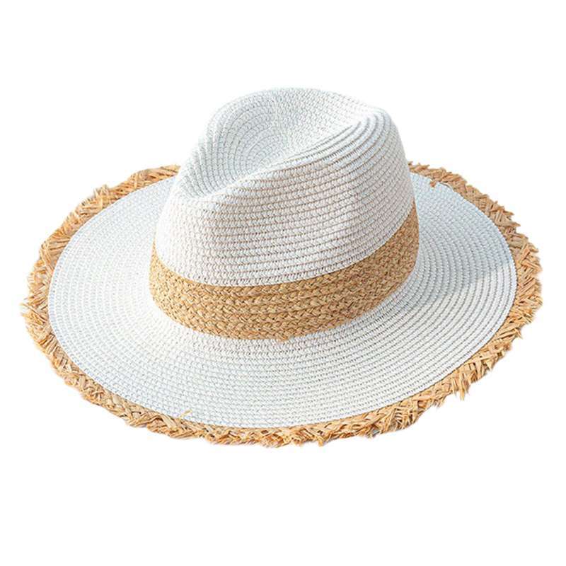 Promo Retro Style Straw Hat Summer Wide 