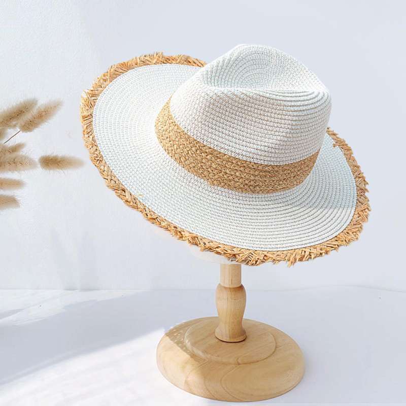 Promo Retro Style Straw Hat Summer Wide 