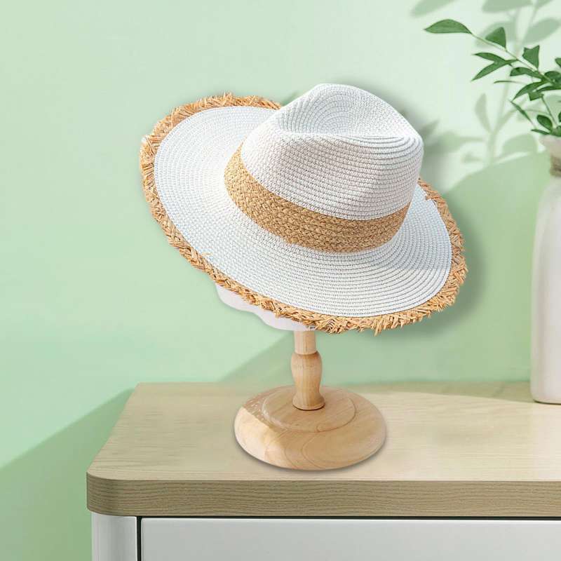 Promo Retro Style Straw Hat Summer Wide 