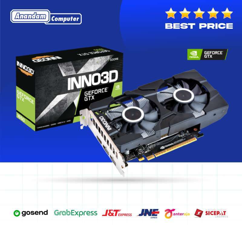 Jual INNO3D GTX 1650 4GB DDR6 TWIN X2 OC VGA GPU Graphics Card