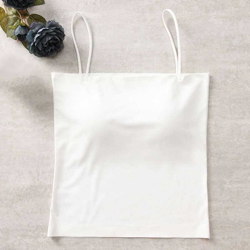 Promo Spaghetti Strap Crop Tank Top 