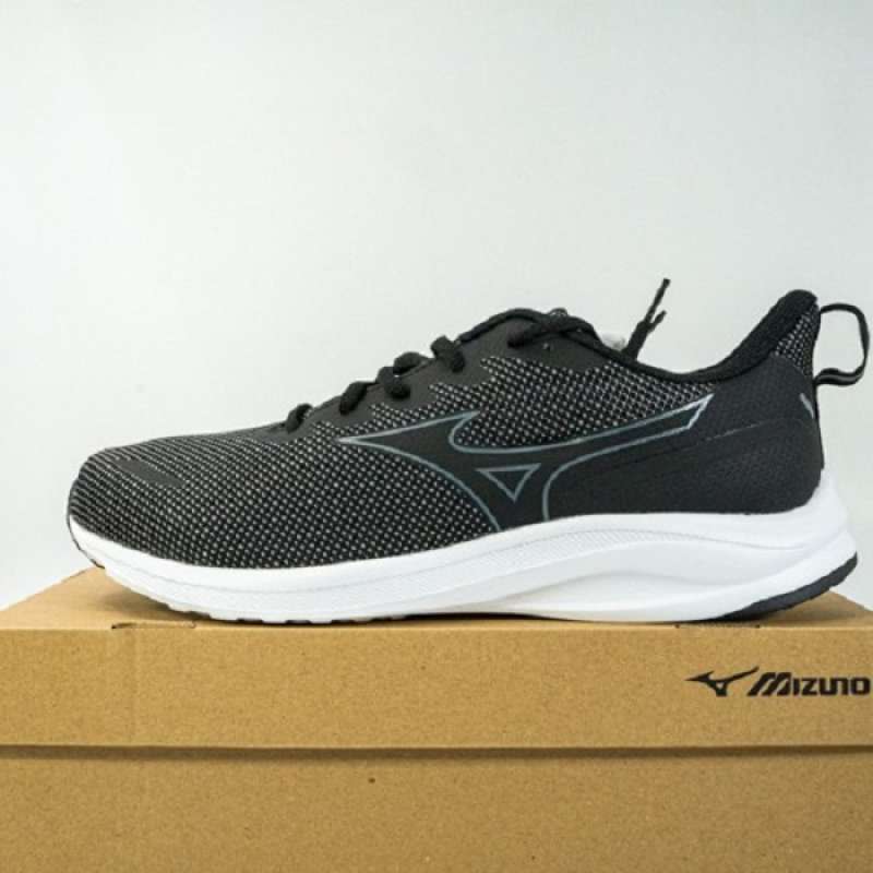 Sepatu running on sale mizuno black