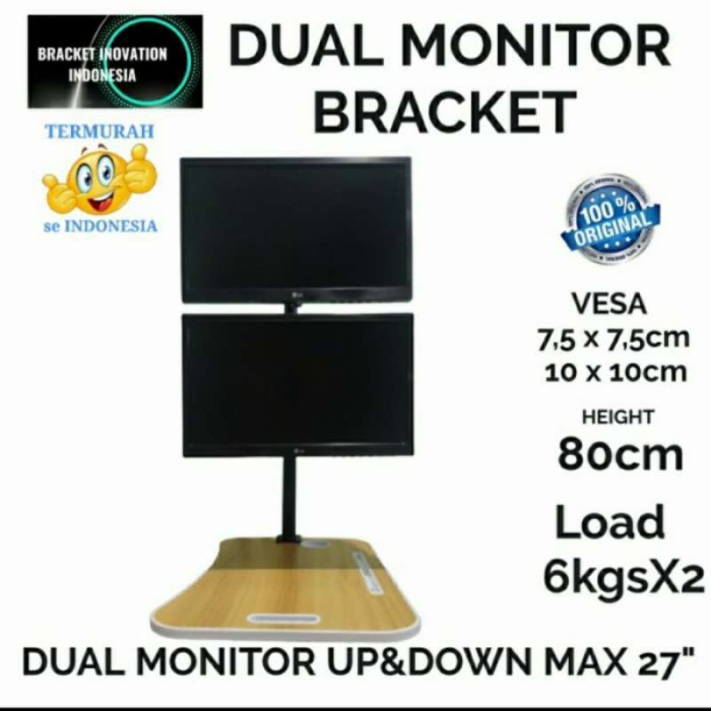 Jual Bracket dual monitor/bracket 