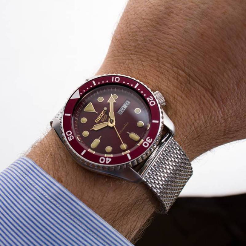 Promo Seiko Sport Sense Style Automatic Jam Tangan Pria Mesh