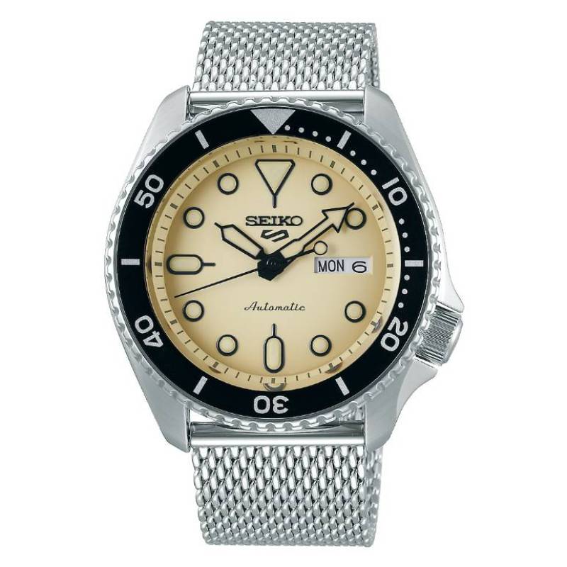 Seiko Sport Sense Style Automatic Jam Tangan Pria Mesh Bracelet  [SRPD67K1, SRPD69K1, SRPD71K1, SRPD73K1, SRPD75K1]