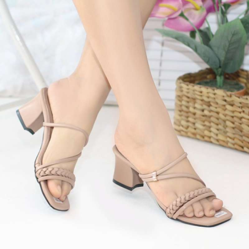 Jual Gratis Ongkir Sandal Wanita Heels 5 Cm Murah Dewasa High