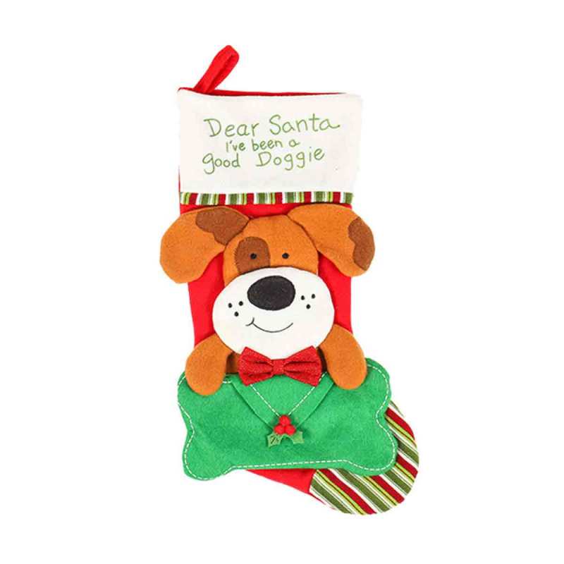 Jual Bluelans Cat Dog Pattern Christmas Stockings Sock Pendant Candy Gift Bag Xmas Tree Decor Online September 2020 Blibli Com