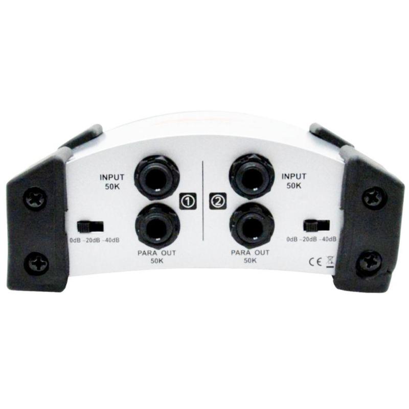 DI-Box Stéréo Passive ALCTRON DE 120 – Interrupteur Ground Lift Et Atténuation 0/-20/-40 DB – Entrée Jack 1/4”, Sortie XLR/jack