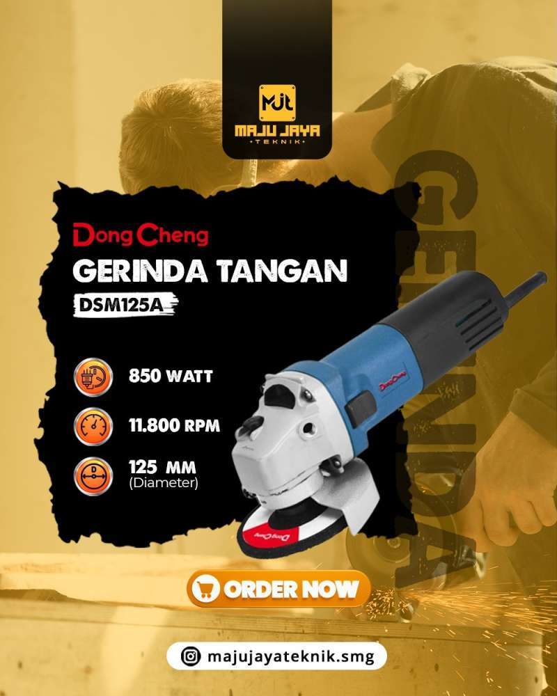 Jual DONGCHENG Gerinda 5 Inch Angle Grinder Gurinda DSM125A di