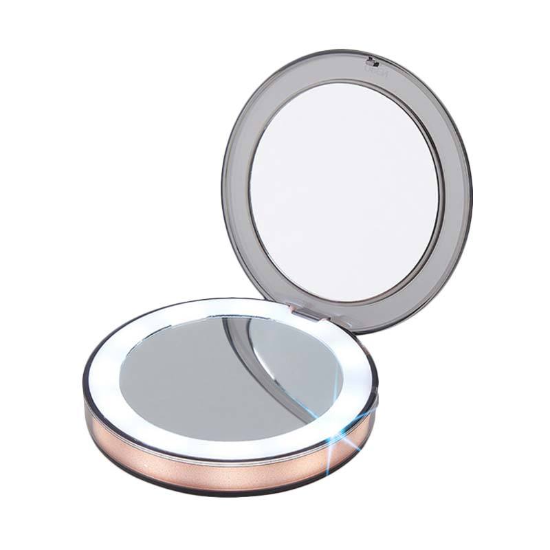 Jual Eds Small Rechargeable Folding Led Makeup Mirror Pocket Make Up Vanity Light Mirror Gold Murah September 2020 Blibli Com