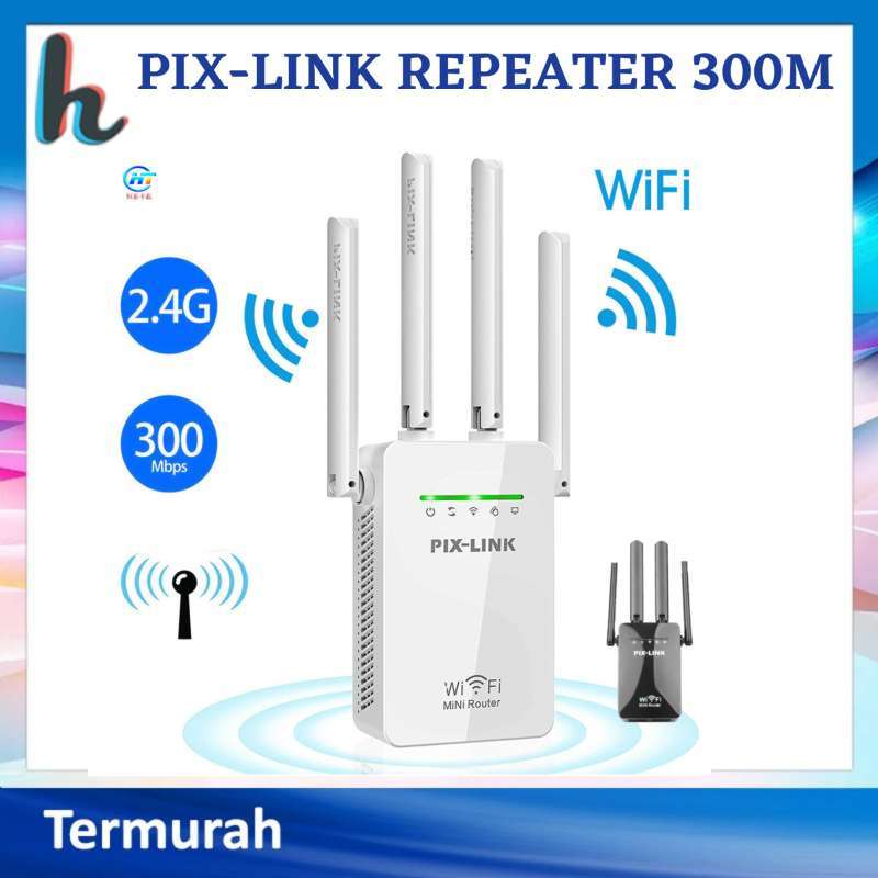 PIX-LINK REPEATER 300M WIFI WIRELESS RANGE EXTENDER ROUTER AP LV-WR09