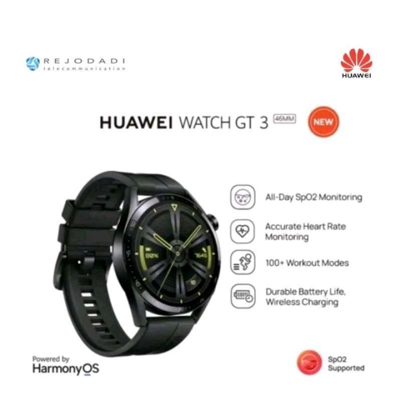 Promo HUAWEI Watch GT3 46mm Black - Garansi Resmi HUAWEI Indonesia Diskon  3% di Seller REJODADI Gadget Official Store - REJODADI SAMSUNG Store Lantai  1 | Blibli