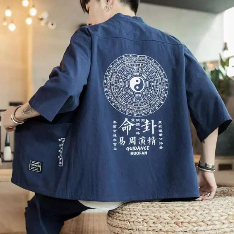 Kimono cardigan outlet pria