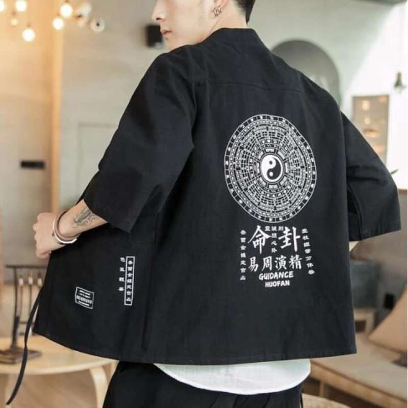 Kimono cardigan pria hotsell