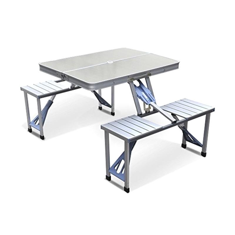 mine g 8823 a foldable portable aluminium meja kursi piknik