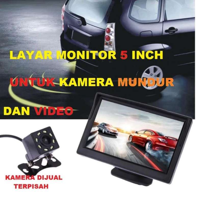 Monitor Rear View Parkir Mobil TFT LCD 