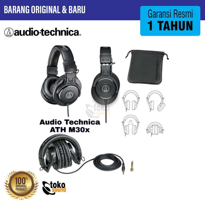 Headphones Ath M30x Price Jual Audio Technica Ath-m30x