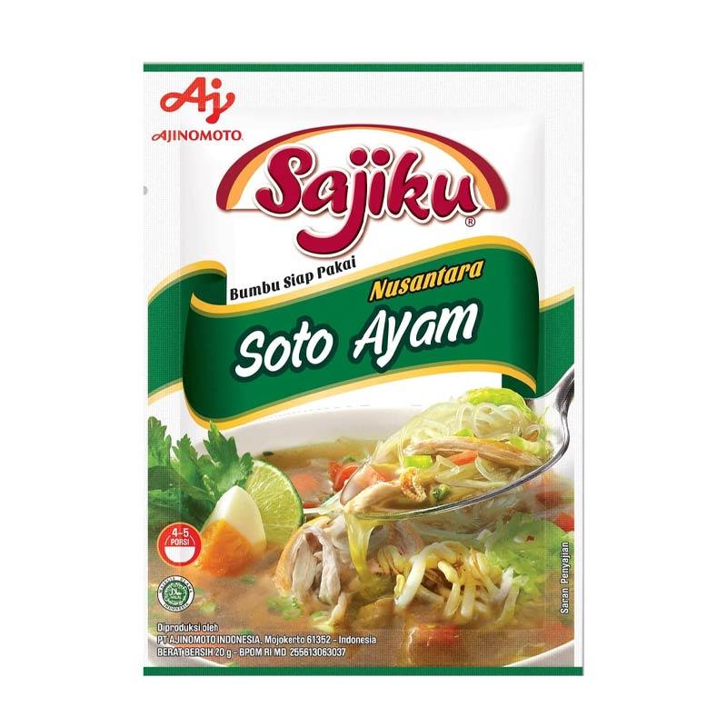 Jual Sajiku Bumbu Soto Ayam Bumbu Masak Instan 20 G Online Januari 2021 Blibli