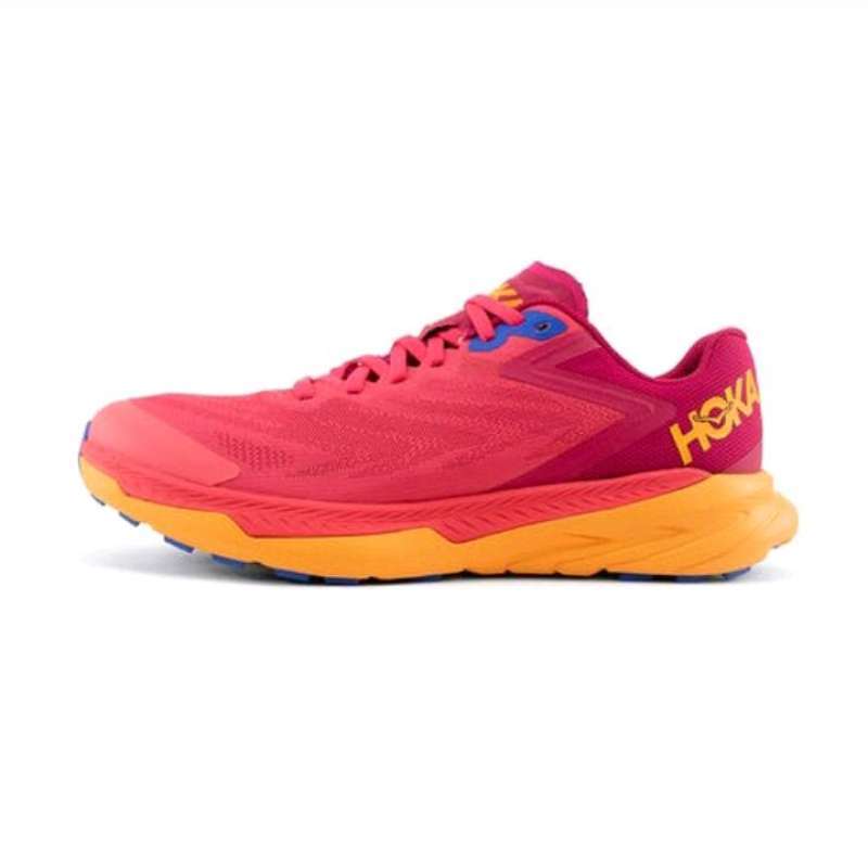 HOKA ONE ONE ZINAL WOMEN TRAIL RUNNING SHOES PINK /ORANGE ORIGINAL
