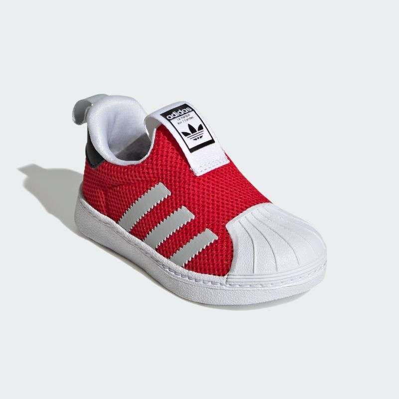 Adidas originals superstar kids hot sale red