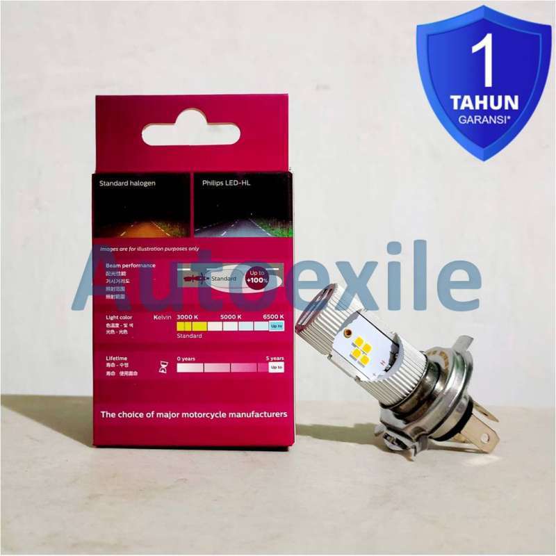 Jual Philips Ultinon Essential Moto LED HS1 100 6500K Putih Lampu