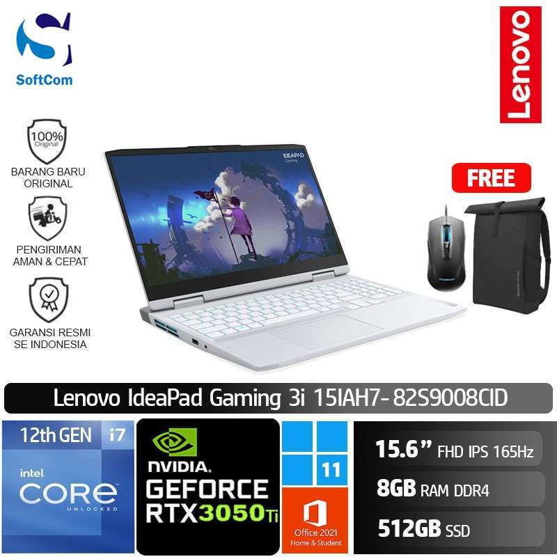 Jual Lenovo Ideapad Gaming 3i 15iah7 8cid Laptop Gaming [core I7