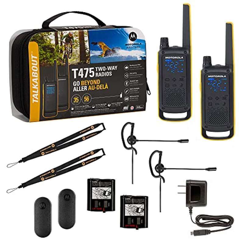 Jual Motorola Talkabout T800 Two-Way Radios, Pack, Black/Blue  T475  Extreme Two-Way Radio Black W/Yellow Rechargeable Two Pack di Seller Wazava  Gangseo-gu (강서구), Korea Blibli