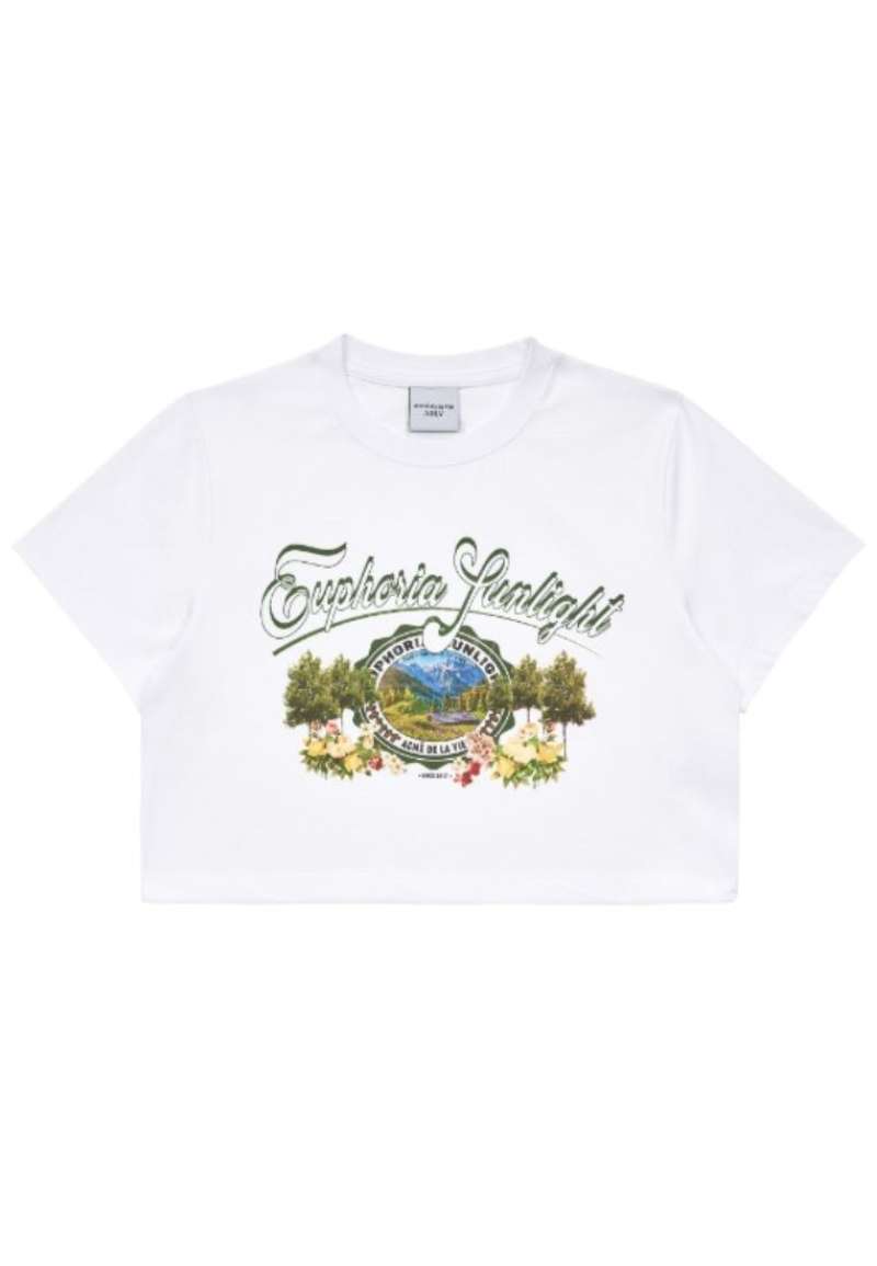 ☆関税込☆acme'de la vie★GREENERY ARTWORK CROP TOP T-SHIRT ☆関税込☆acme'de la vie☆GREENERY ARTWORK CROP TOP T-SHIRT